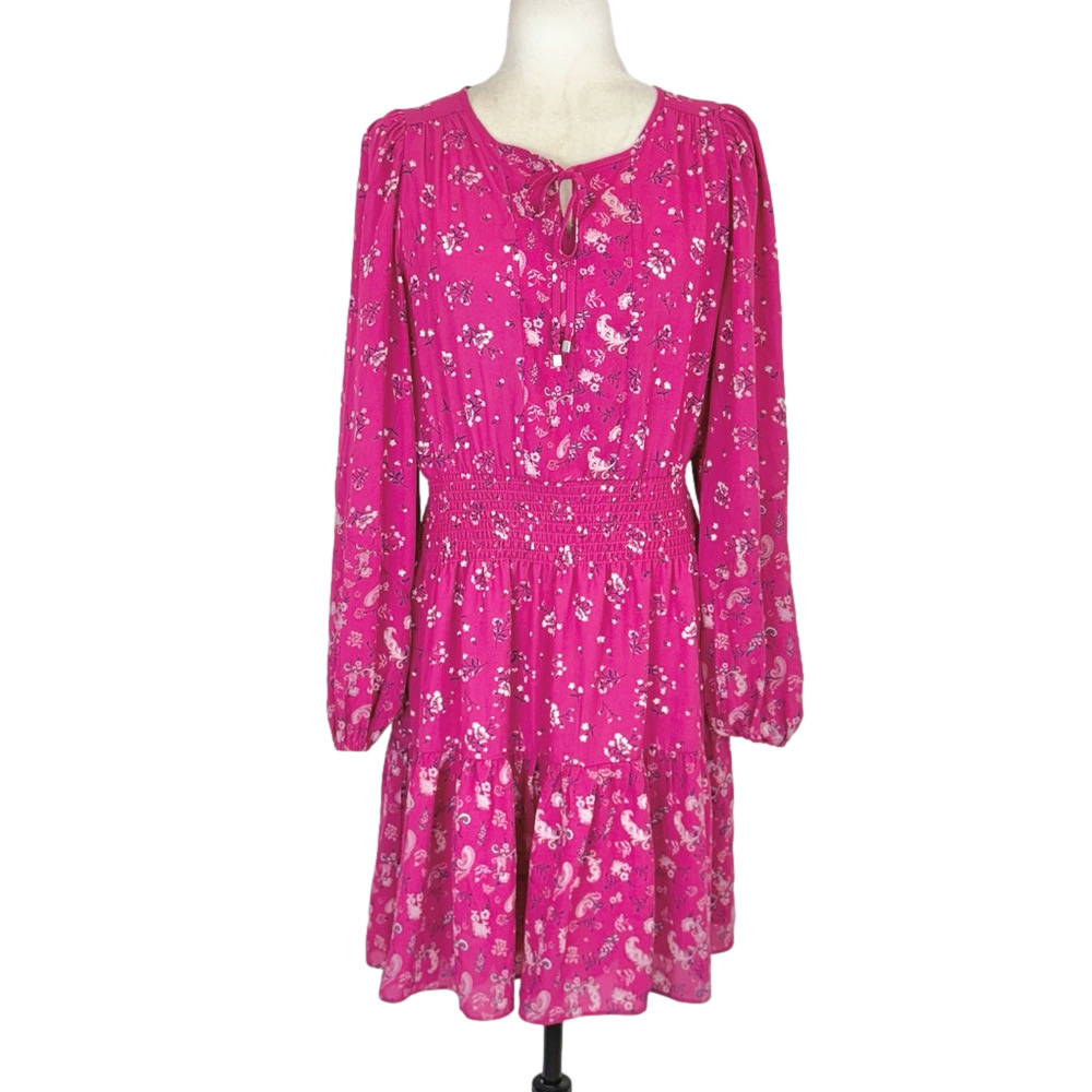 Nicole Miller pink floral dress